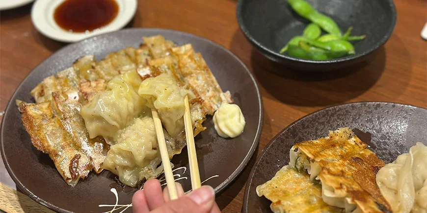 Gyoza Kiotossa sijaitsevasta ravintolasta