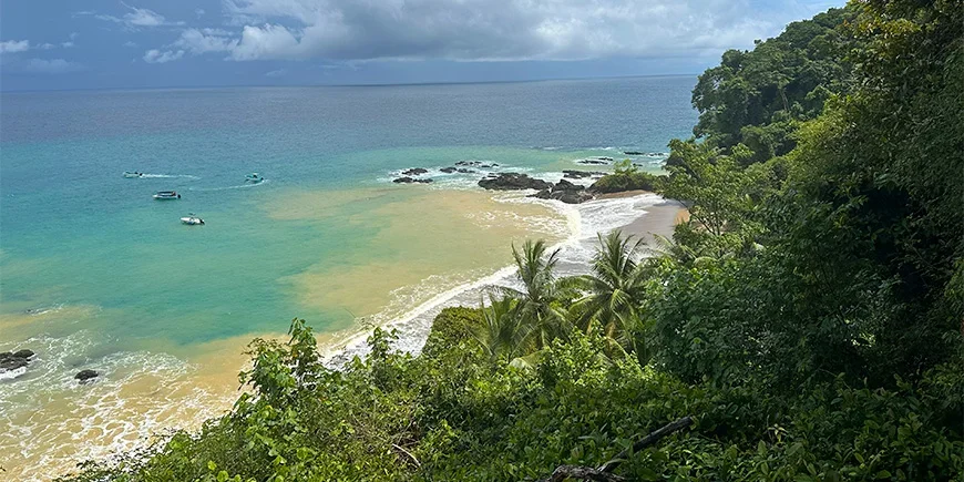 Kaunis näkymä Costa Rican Caño-saarella